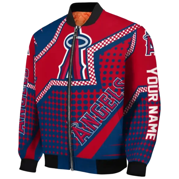 custom los angeles angels star burst blue bomber jacket best selling