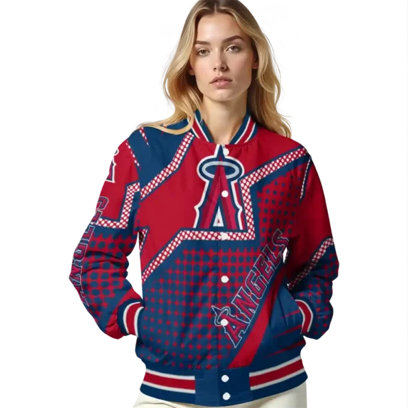 custom los angeles angels star burst blue varsity jacket latest model