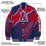 custom los angeles angels star burst blue varsity jacket best selling