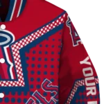 custom los angeles angels star burst blue varsity jacket best selling