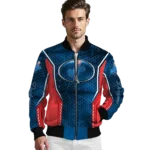 custom los angeles dodgers power plate blue bomber jacket best selling