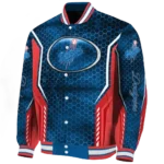 custom los angeles dodgers power plate blue varsity jacket best selling