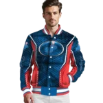 custom los angeles dodgers power plate blue varsity jacket best selling