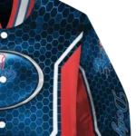 custom los angeles dodgers power plate blue varsity jacket best selling