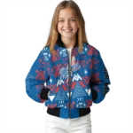 custom los angeles dodgers pyramid shapes blue bomber jacket best selling