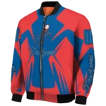custom los angeles dodgers spider mark blue red crocs bomber jacket best selling