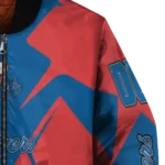 custom los angeles dodgers spider mark blue red crocs bomber jacket best selling