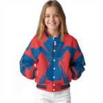 custom los angeles dodgers spider mark blue red crocs varsity jacket best selling