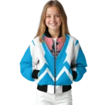 custom miami marlins v stripes blue white bomber jacket best selling