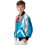 custom miami marlins v stripes blue white bomber jacket best selling