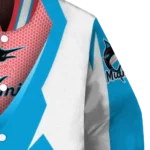 custom miami marlins v stripes blue white varsity jacket best selling