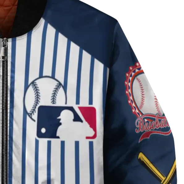 custom milwaukee brewers eagle baseball navy blue white bomber jacket premium grade