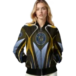 custom milwaukee brewers mesh chest gold crocs black bomber jacket best selling