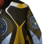 custom milwaukee brewers mesh chest gold crocs black bomber jacket best selling