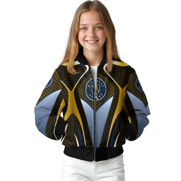 custom milwaukee brewers mesh chest gold crocs black bomber jacket top rated
