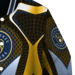 custom milwaukee brewers mesh chest gold crocs black varsity jacket best selling