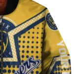 custom milwaukee brewers star burst navy blue bomber jacket best selling