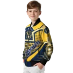 custom milwaukee brewers star burst navy blue bomber jacket best selling