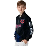 custom minnesota twins hexagon mesh navy black bomber jacket best selling