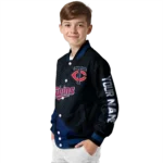 custom minnesota twins hexagon mesh navy black varsity jacket best selling