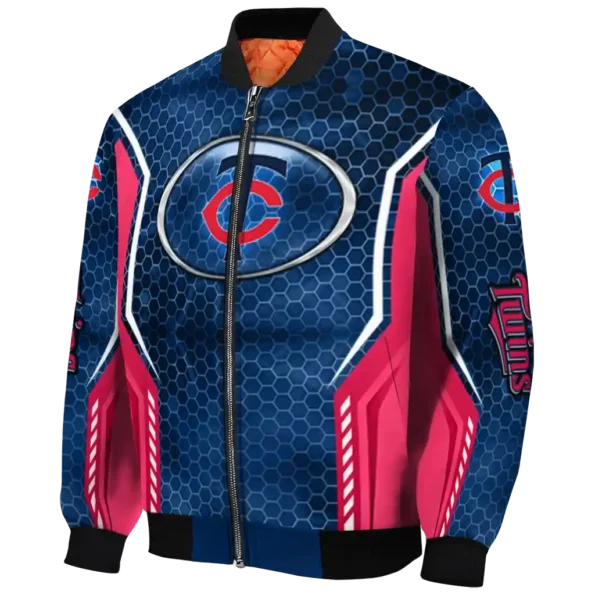 custom minnesota twins power plate navy bomber jacket best selling