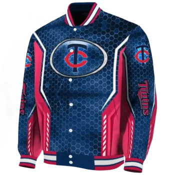 custom minnesota twins power plate navy varsity jacket best selling
