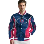 custom minnesota twins power plate navy varsity jacket best selling