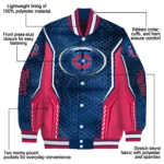 custom minnesota twins power plate navy varsity jacket best selling