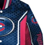 custom minnesota twins power plate navy varsity jacket best selling
