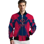 custom minnesota twins spider mark navy bomber jacket best selling