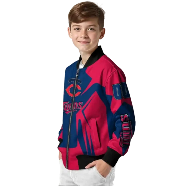 custom minnesota twins spider mark navy bomber jacket trendy