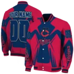custom minnesota twins spider mark navy varsity jacket best selling