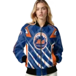 custom new york mets chevron angles blue bomber jacket best selling