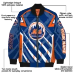 custom new york mets chevron angles blue bomber jacket best selling