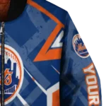 custom new york mets chevron angles blue bomber jacket best selling
