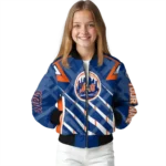 custom new york mets chevron angles blue bomber jacket best selling