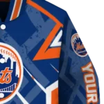custom new york mets chevron angles blue varsity jacket best selling