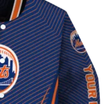 custom new york mets chevron arrow blue varsity jacket best selling
