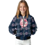 custom new york yankees bolt stripe navy bomber jacket best selling