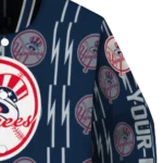 custom new york yankees bolt stripe navy varsity jacket best selling