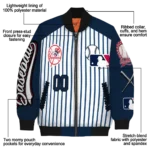 custom new york yankees eagle baseball navy white bomber jacket best selling