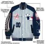 custom new york yankees eagle baseball navy white varsity jacket best selling