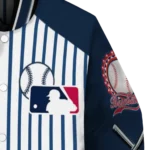 custom new york yankees eagle baseball navy white varsity jacket best selling