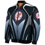 custom new york yankees mesh chest black bomber jacket best selling