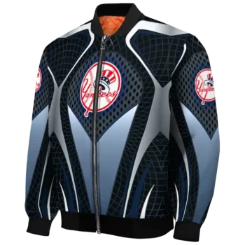 custom new york yankees mesh chest black bomber jacket best selling