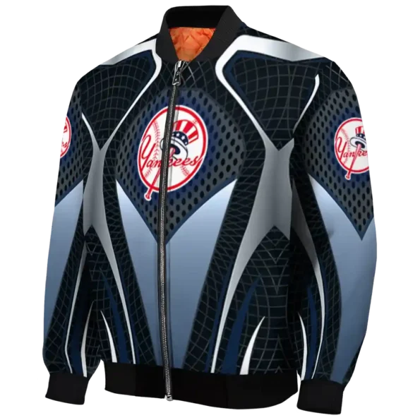 custom new york yankees mesh chest black bomber jacket best selling