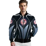 custom new york yankees mesh chest black bomber jacket best selling