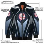 custom new york yankees mesh chest black bomber jacket best selling