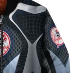 custom new york yankees mesh chest black bomber jacket best selling