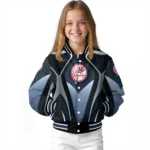 custom new york yankees mesh chest black varsity jacket best selling